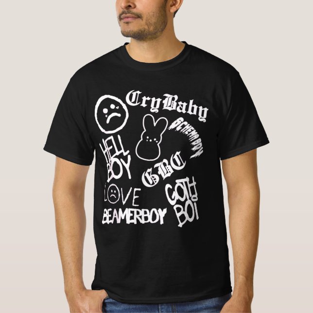 Lil Emo Rap Goth Peep T Shirt (Framsida)