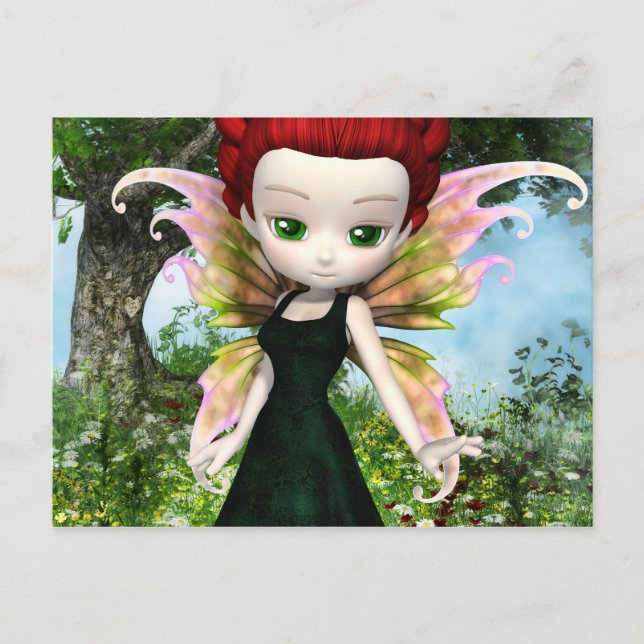 Lil Fairy Princess Vykort (Framsida)