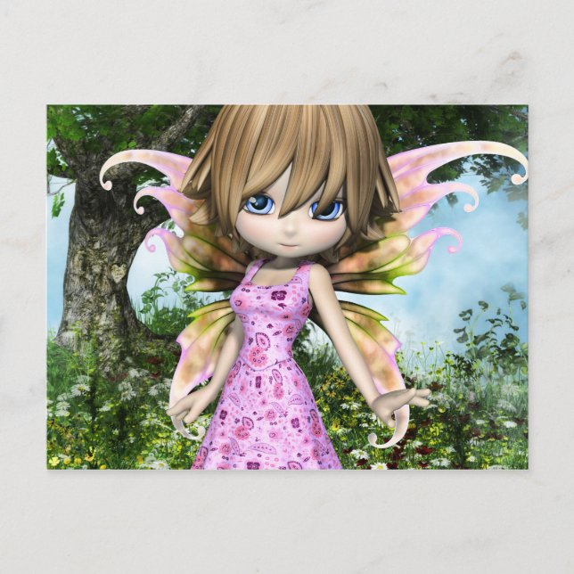 Lil Fairy Princess Vykort (Framsida)