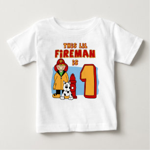 Lil Fireman 1:a födelsedagen T-shirt