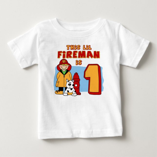 Lil Fireman 1:a födelsedagen Tröja (Framsida)