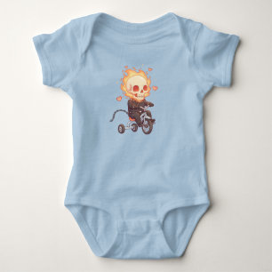 ’Lil’ Flame Rider - Cute Skeleton on on Trike’ T Shirt