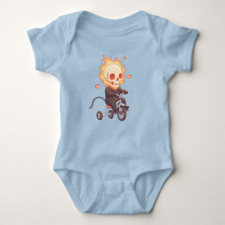 ’Lil’ Flame Rider - Cute Skeleton on on Trike’ T Shirt