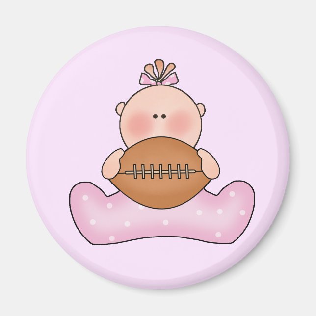 Lil Football Flicka Magnet (Framsidan)