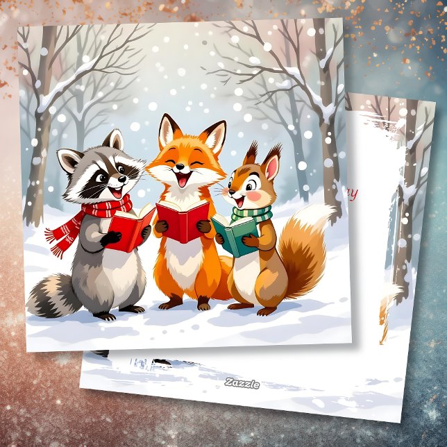 Lil Forest Critters | Personlig jul Julkort (Skapare uppladdad)