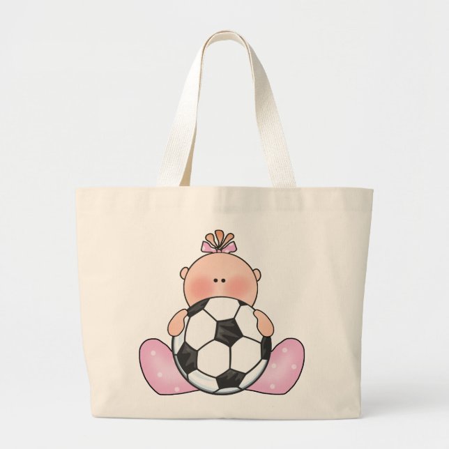 Lil fotbollflicka jumbo tygkasse (Framsidan)