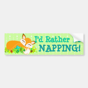 Lil Foxie Cub - ISTÄLLET SORTER BUMPER Klistermärk Bildekal