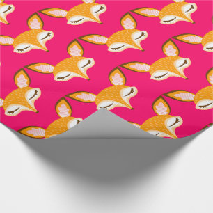 Lil Foxie - gulligt flickaktigt rävmönster som Presentpapper