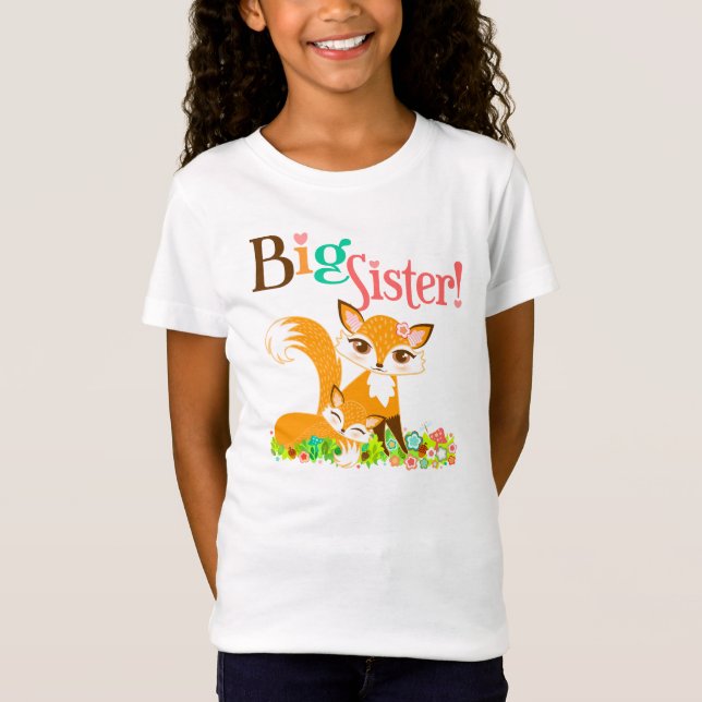 Lil Foxie ungar - gullig skjorta för Tee Shirt (Framsida)