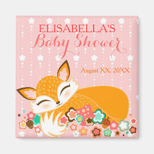Lil Foxie unge - beställnings- baby showermagnet Magnet