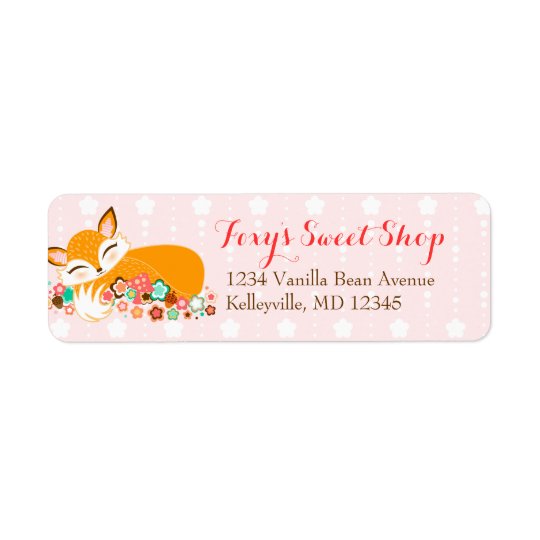 Lil Foxie unge - beställnings- returetiketter Returadress Etikett