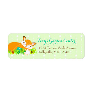 Lil Foxie unge - beställnings- returetiketter Returadress Etikett