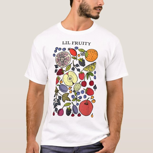 Lil Fruktig LGBTQ Fruits Subtle Lesbisk LGBTQ Prid T Shirt (Framsida)