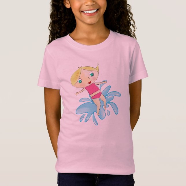 Lil gal. stänk tee shirt (Framsida)
