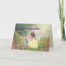 LIL GRANDDAUGHTER PÅSK-KORT TACK KORT