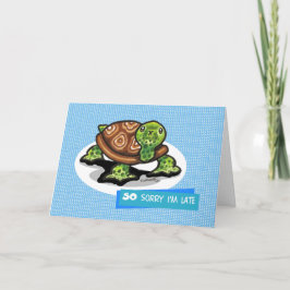 Lil Grönt Turtle Belet Birthday Kort