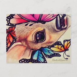 _LiL-Hjort och Butterflies_ Vykort