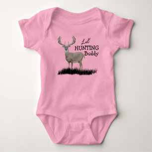 Lil Hunting Buddy Buck Baby Bodykostym T Shirt