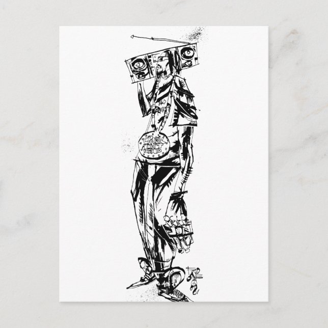 Lil Jon "Collaboration by Jim Mahfood and Lil Jon" Vykort (Framsida)