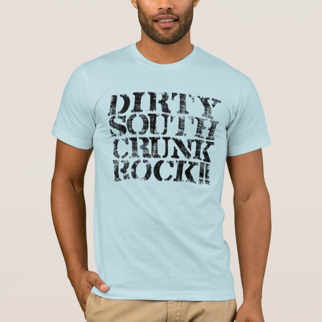 Lil Jon "smutsar ner södra Crunk sten" bedrövade Tee Shirt (Framsida)