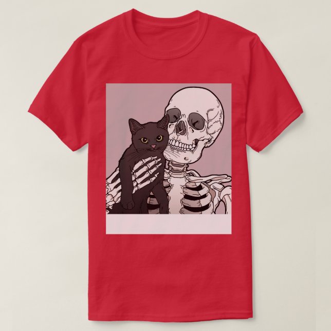 Lil-kattvän med bakgrund t shirt (Design framsida)