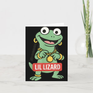 Lil Lizard Funny Lizard Trending Meme Kort