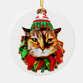 Lil Luv's Round Ceramic Ornament