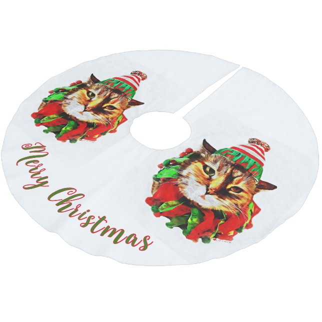 Lil Luvs Träd Skirt Julgransmatta Borstad Polyester (Vinklad)