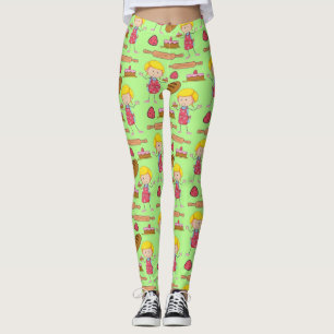 Lil Miss Baker (Blek Grönt) Leggings