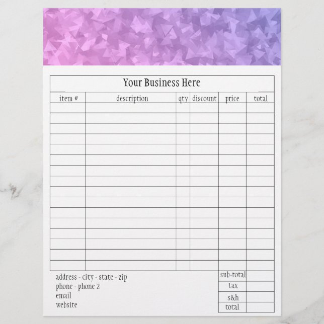 Lil Miss Claudia-orderformulär (Framsida)