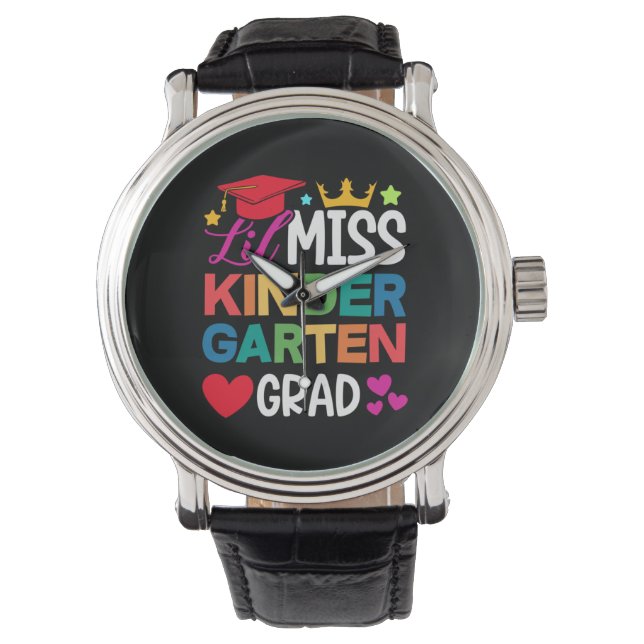 Lil Miss Kindergarten Grad Prek Studenten Armbandsur (Framsida)