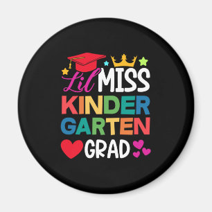 Lil Miss Kindergarten Grad Prek Studenten Magnet