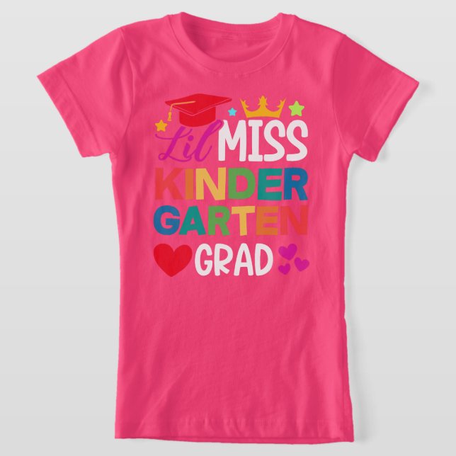 Lil Miss Kindergarten Grad T Shirt (Laydown)