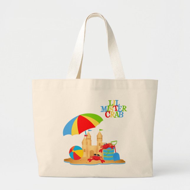 Lil Mister Crab Jumbo Tote Jumbo Tygkasse (Framsidan)