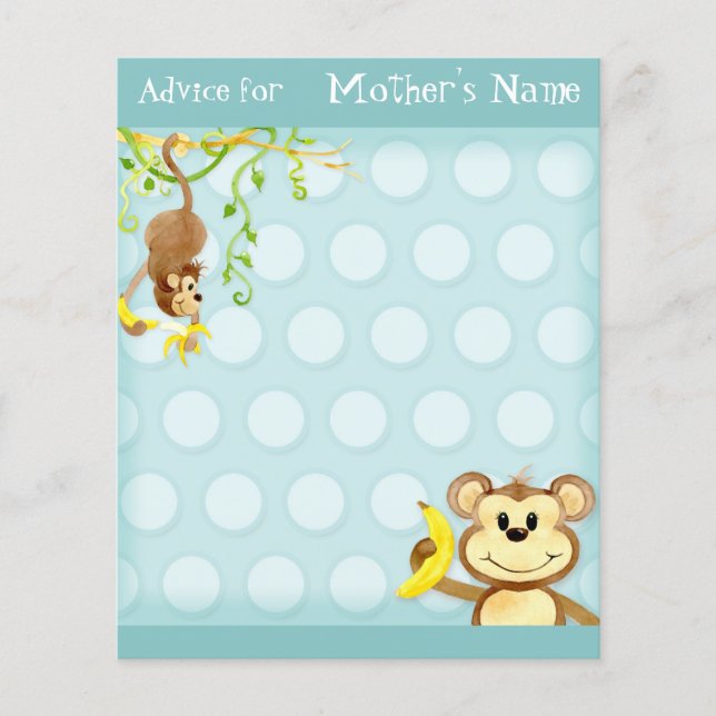 Lil Monkey, Boy Baby Shower Advice (Framsida)