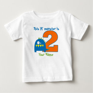 Lil Monster 2:a födelsedag - Personlig Shirt T-shirt