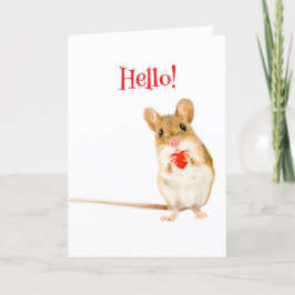 LIL MOUSE VALENTINE-KORT TACK KORT