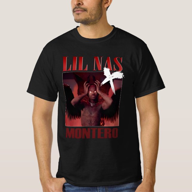 " Lil NAS X Ring mig efter ditt namn 2021 " T Shirt (Framsida)