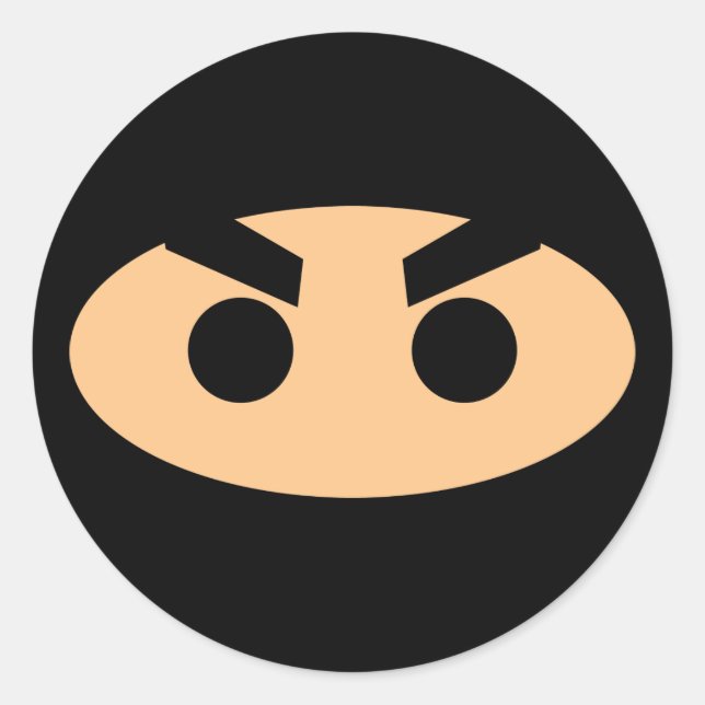 Lil Ninja Runt Klistermärke (Framsida)