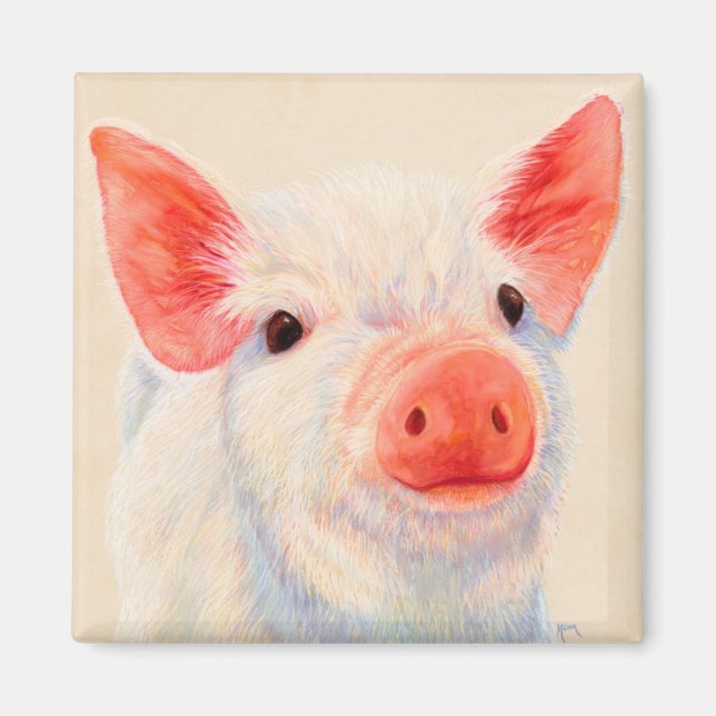 Lil’ Oinker - Gris Magnet (Framsidan)