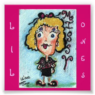 "Lil Ones" ACEO Tecknade figurer. ’Missy’ Fototryck