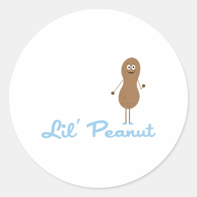 Lil Peanut Runt Klistermärke (Framsida)