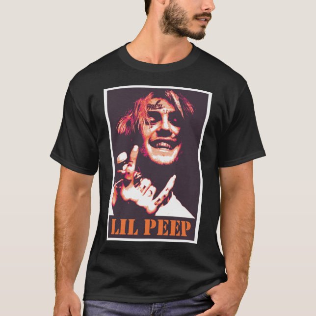 Lil Peep Tribute Essential  T Shirt (Framsida)