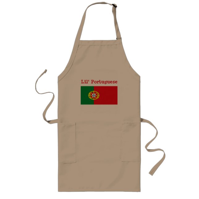 Lil portugisförkläde långt förkläde (Framsidan)