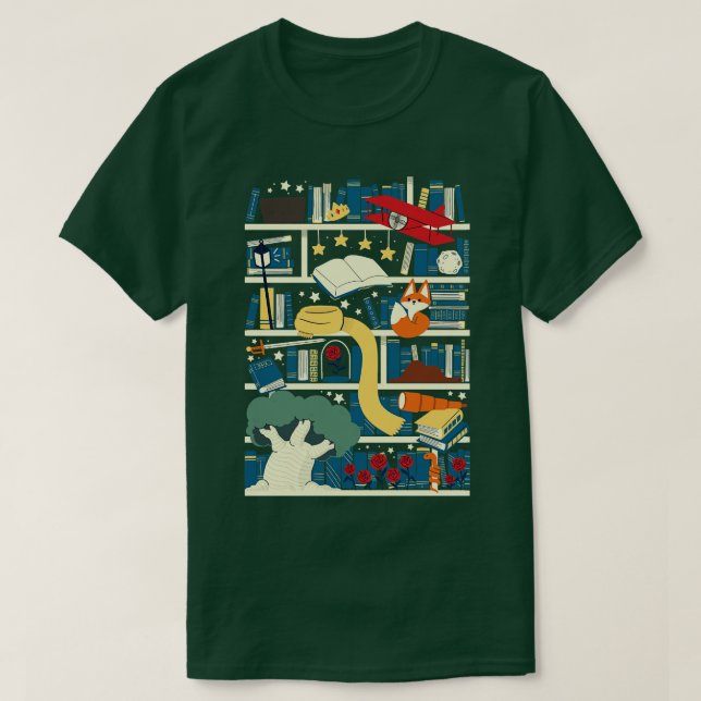 Lil Prince Bibliotek T Shirt (Design framsida)