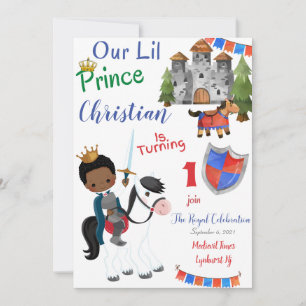 Lil Prince Birthday-inbjudan