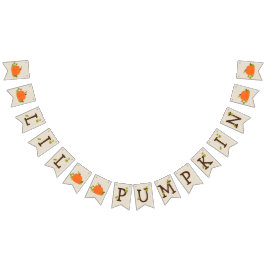 Lil Pumpkin Baby Shower Vimplar