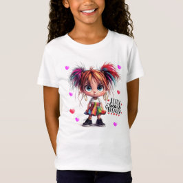 Lil Quirky Girl Heartbryer Kids T-Shirt