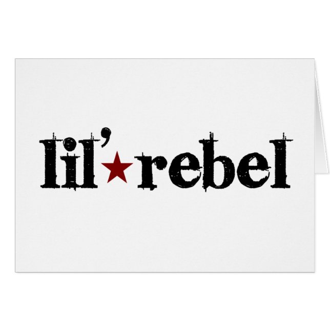 Lil rebell hälsningskort (Framsidan Horizontal)