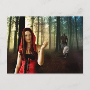 Lil Red Riding Huva - vykort